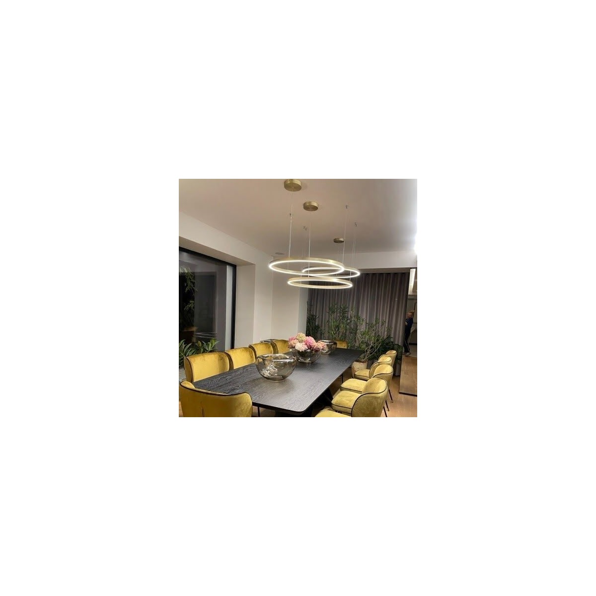 Light Prestige Midway wisząca duża złota LP-033/1P L GD