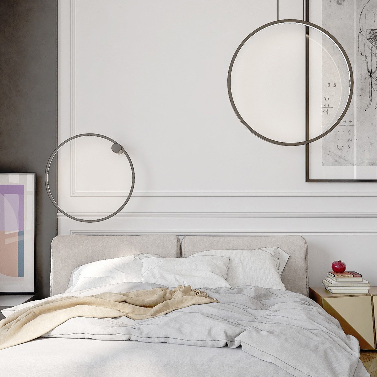 Light Prestige Mirror kinkiet duży czarny LP-999/1W L BK