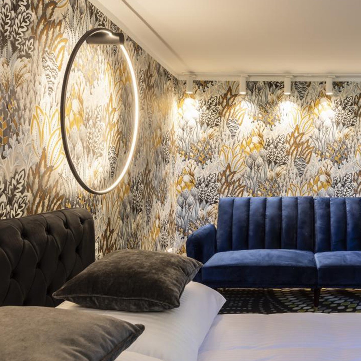 Light Prestige Mirror kinkiet mały czarny LP-999/1W S BK