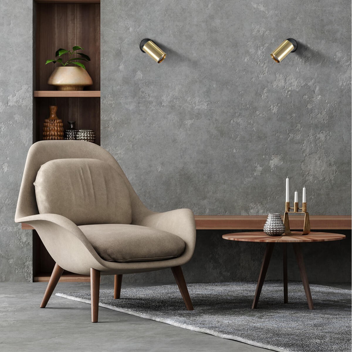 Light Prestige Snow 1 spot złoty LP-731/1W GD