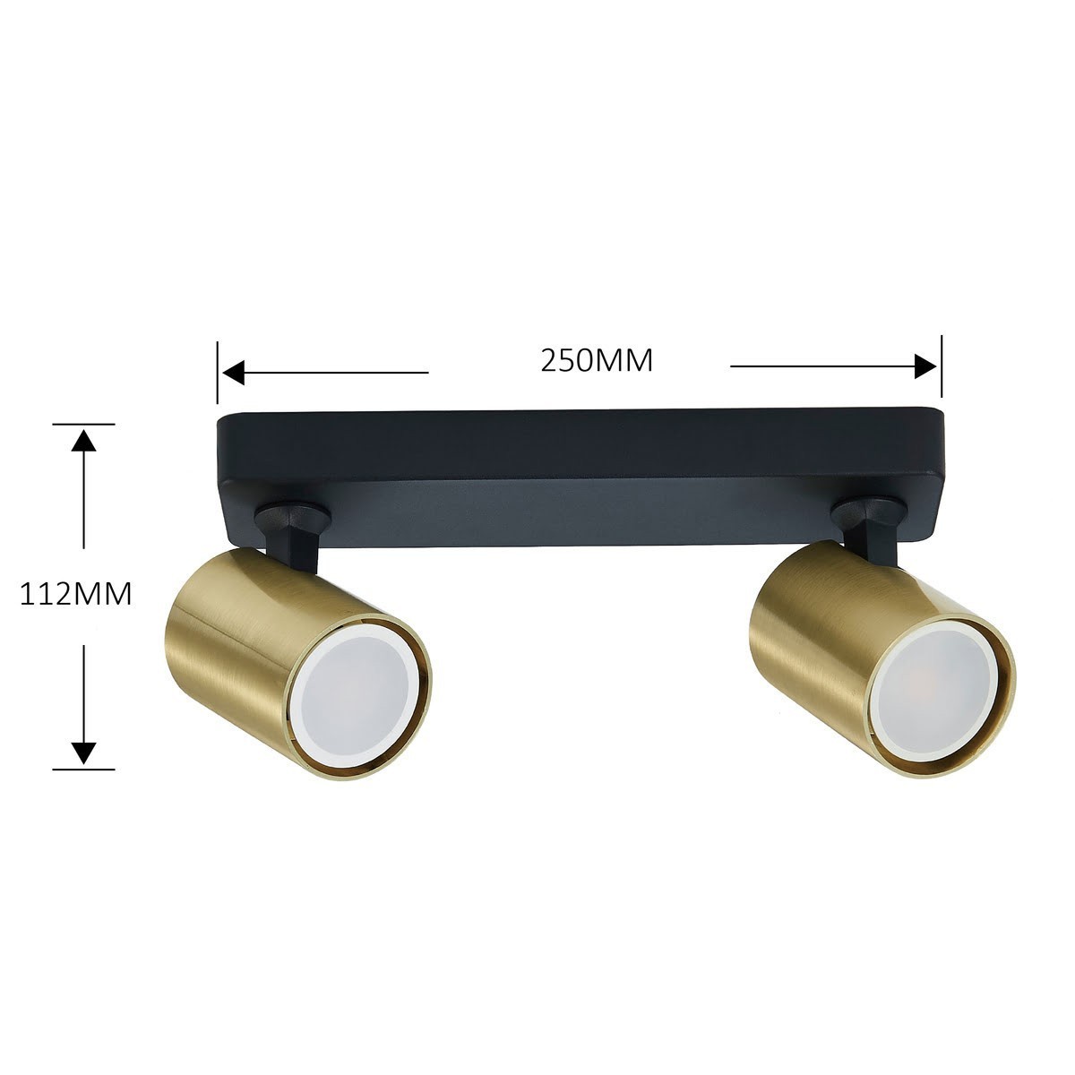 Light Prestige Snow 2 spot złoty LP-731/2W GD