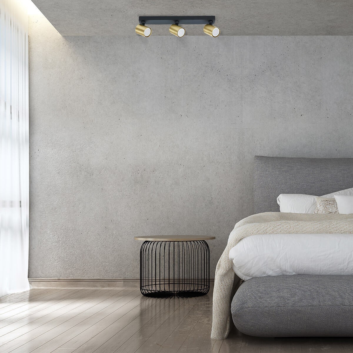 Light Prestige Snow 3 spot złoty LP-731/3W GD