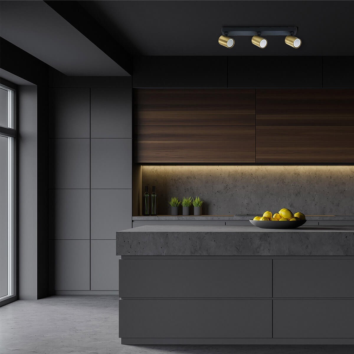 Light Prestige Snow 3 spot złoty LP-731/3W GD