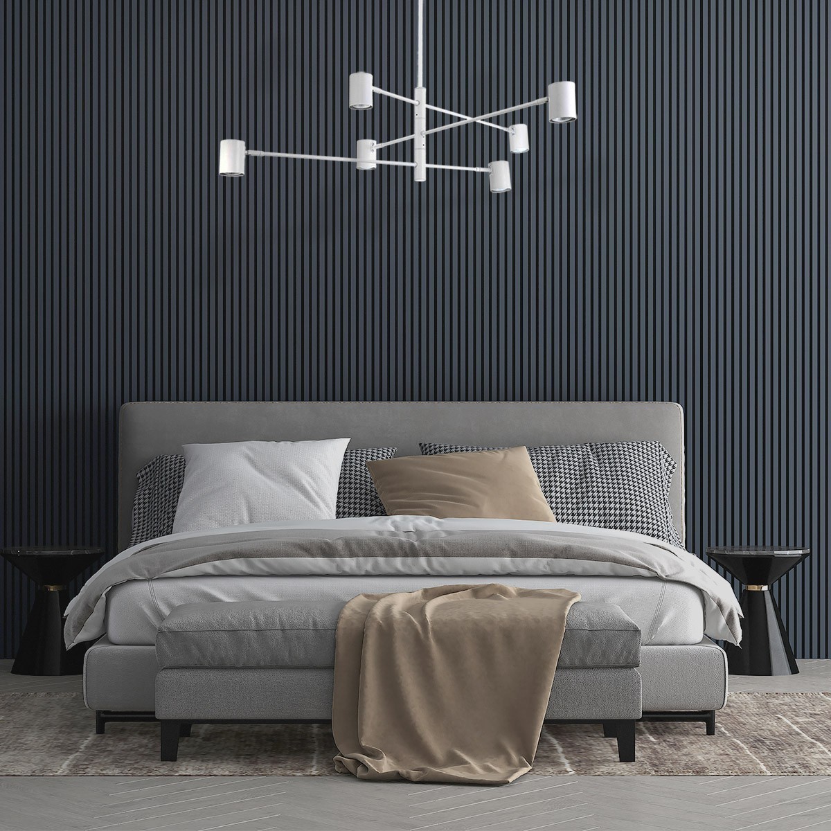 Light Prestige Snow 6 wiszący biały LP-731/6P WH