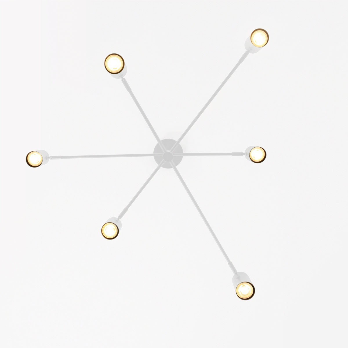 Light Prestige Snow 6 wiszący biały LP-731/6P WH