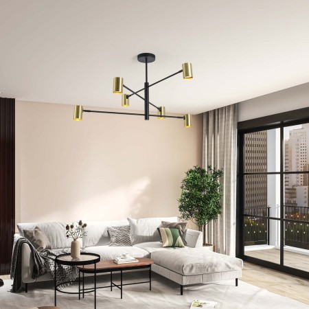 Light Prestige Snow 6 wiszący złoty LP-731/6P GD