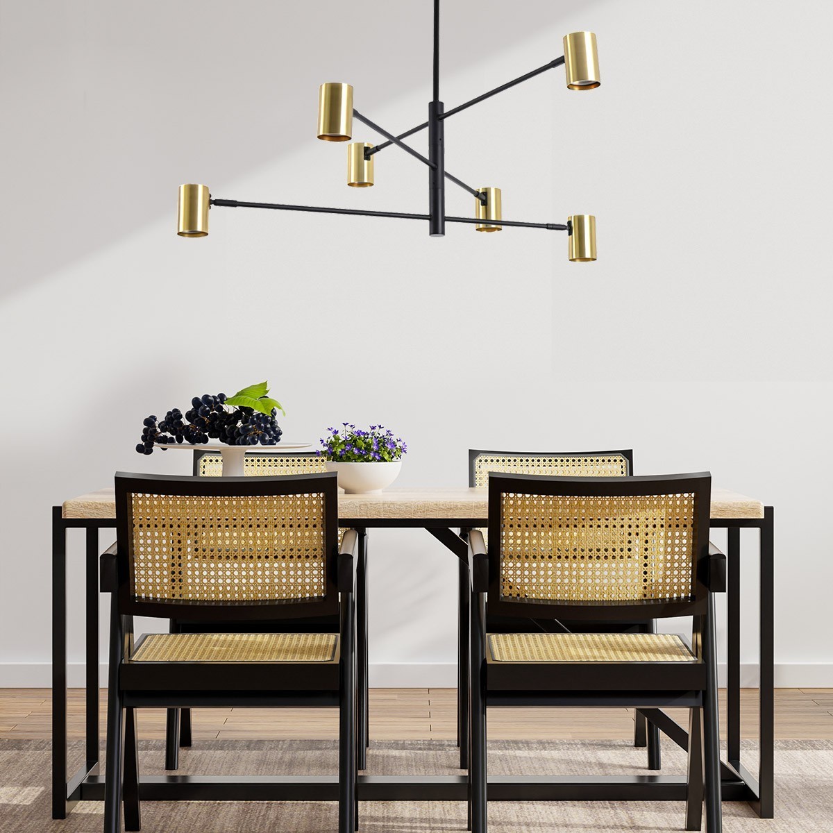 Light Prestige Snow 6 wiszący złoty LP-731/6P GD