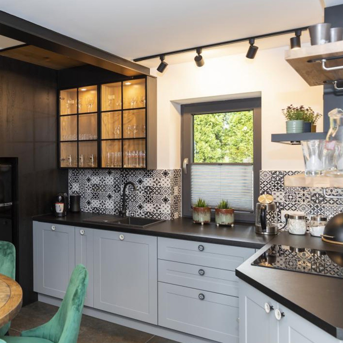 Light Prestige Snow reflektor 1F czarny LP-731/1R BK