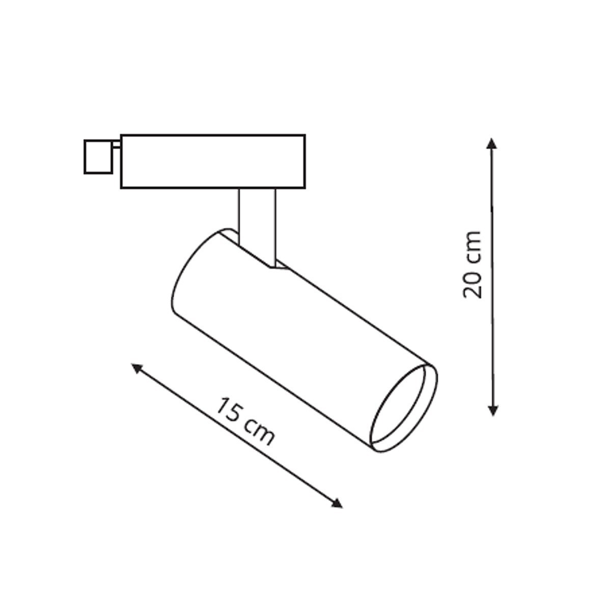 Light Prestige Ice reflektor 1F czarny LP-732/1R 3W BK