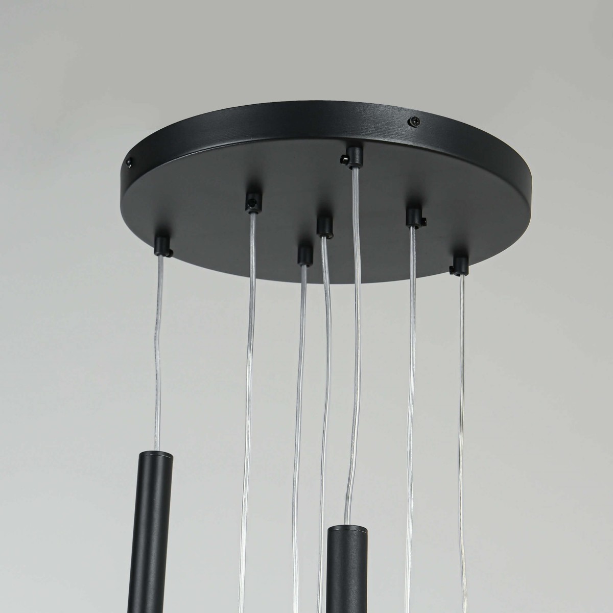 Light Prestige Lungo 7 czarna lampa wisząca LP-894/7P BK