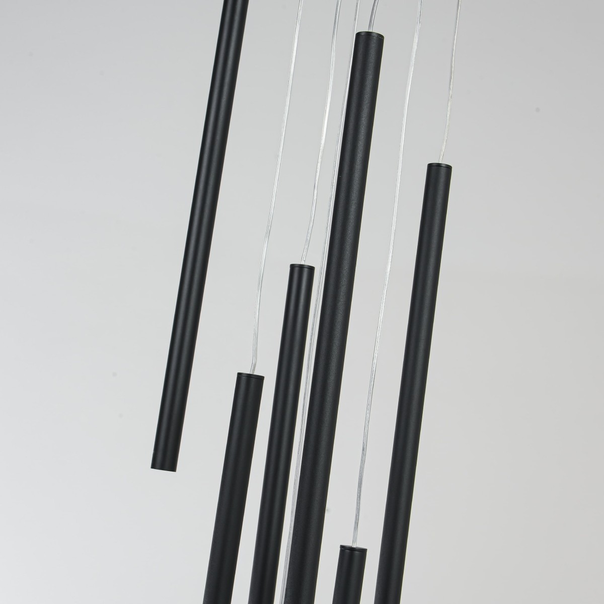 Light Prestige Lungo 7 czarna lampa wisząca LP-894/7P BK