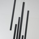 Light Prestige Lungo 7 czarna lampa wisząca LP-894/7P BK