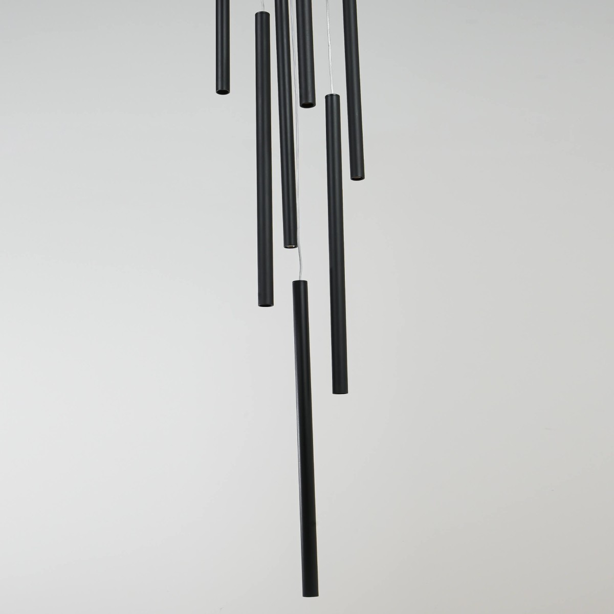 Light Prestige Lungo 7 czarna lampa wisząca LP-894/7P BK