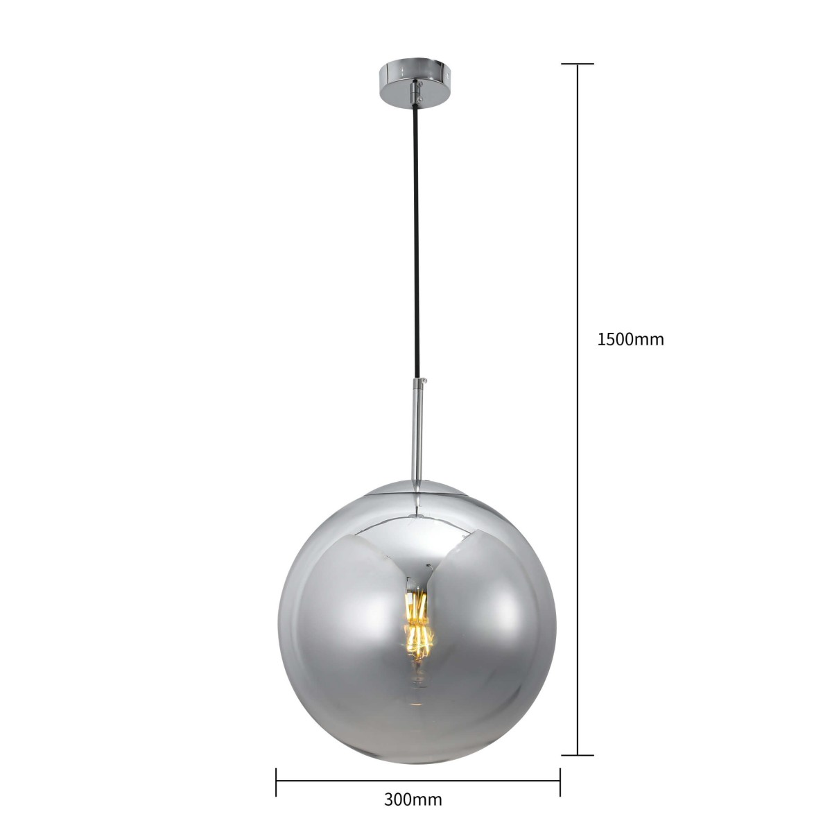 Light Prestige Palla wisząca chrom LP-2844/1P CH