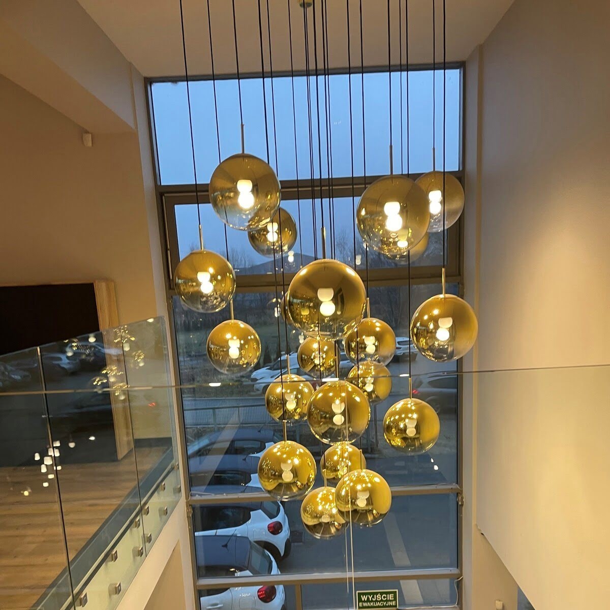 Light Prestige Palla wisząca złota LP-2844/1P GD