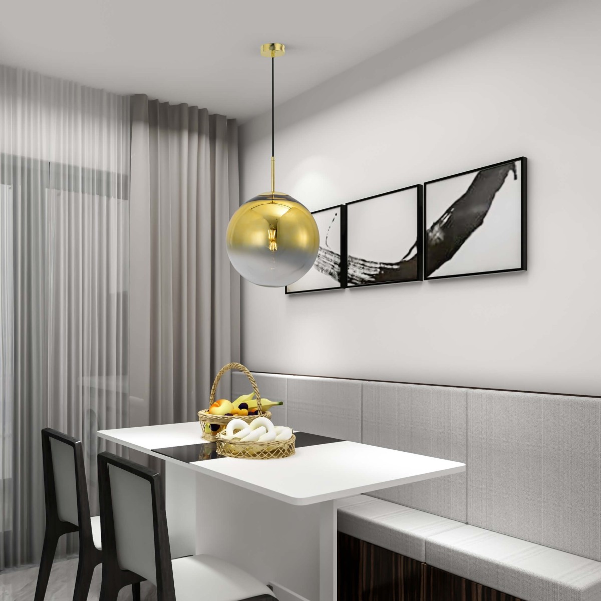 Light Prestige Palla wisząca złota LP-2844/1P GD