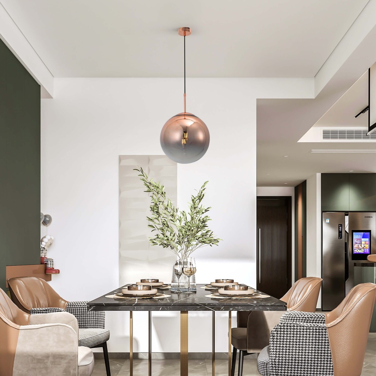 Light Prestige Palla wisząca miedziana LP-2844/1P MI