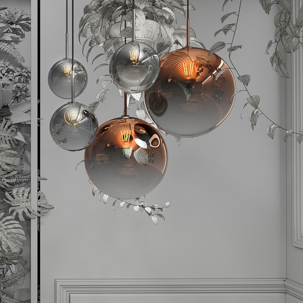 Light Prestige Palla wisząca miedziana LP-2844/1P MI