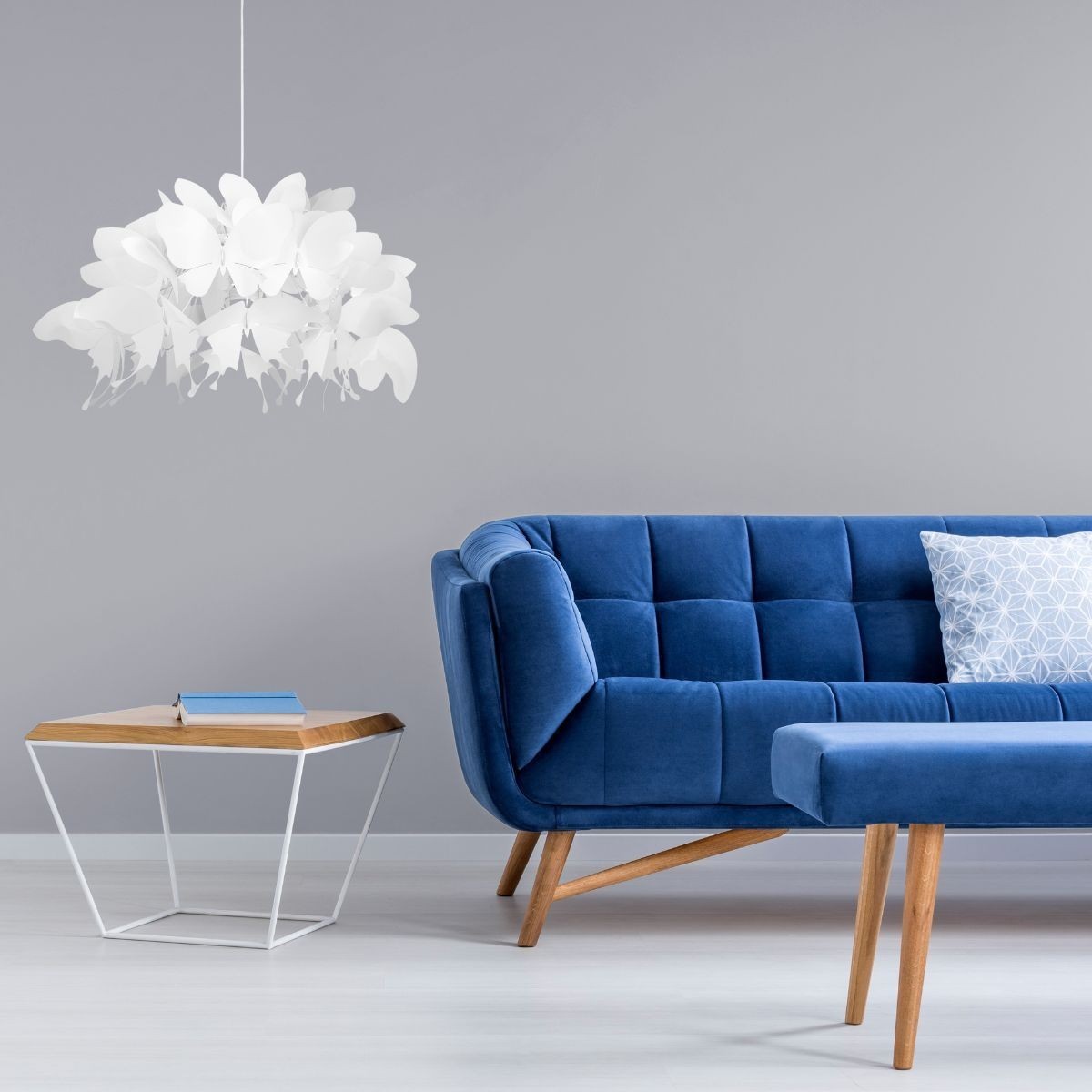 Light Prestige Farfalla 1 wisząca biała LP-3439/1P WHITE