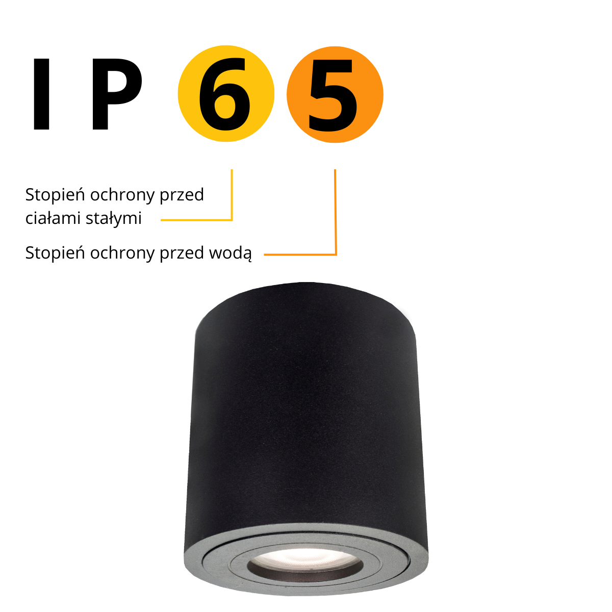 Light Prestige Faro XL oprawa natynkowa czarna LP-6510/1SM XL BK