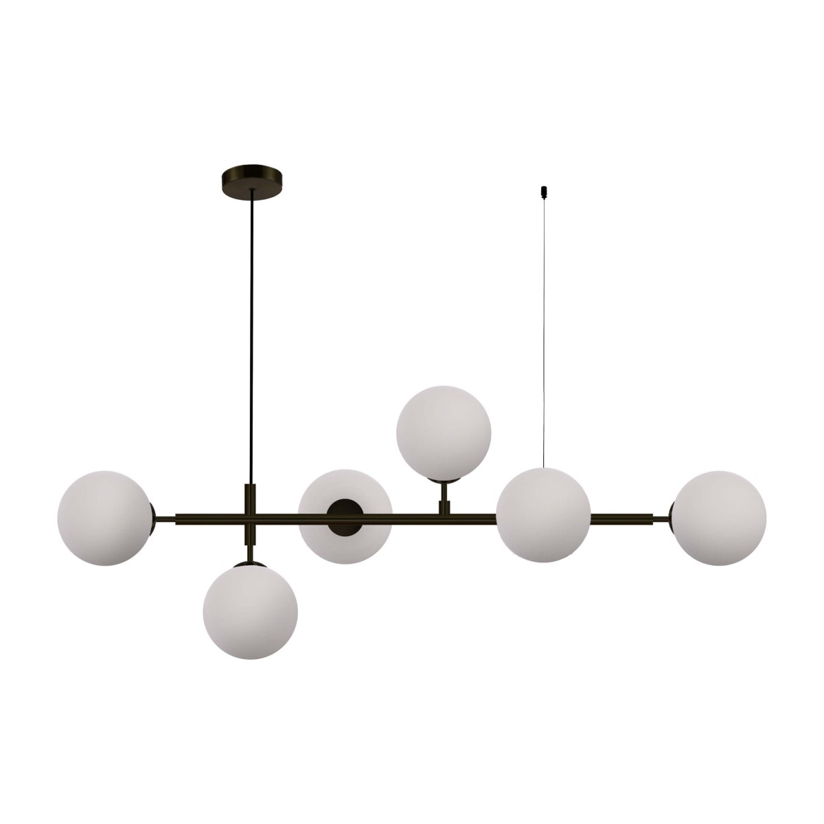 Light Prestige Alisa wisząca czarna / białe kulki LP-005/6P BK/WH