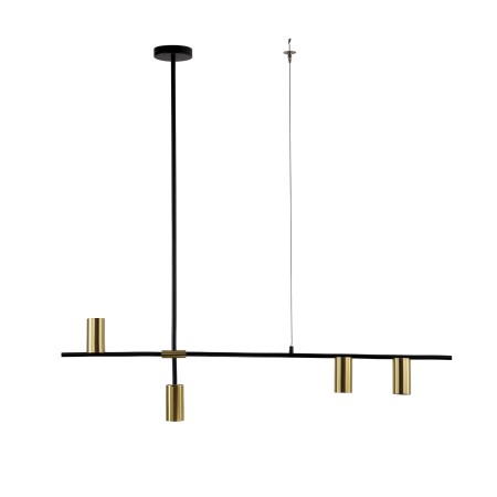 Light Prestige Arizona 4 linia wisząca czarny/złoty LP-074/4PL BK/GD