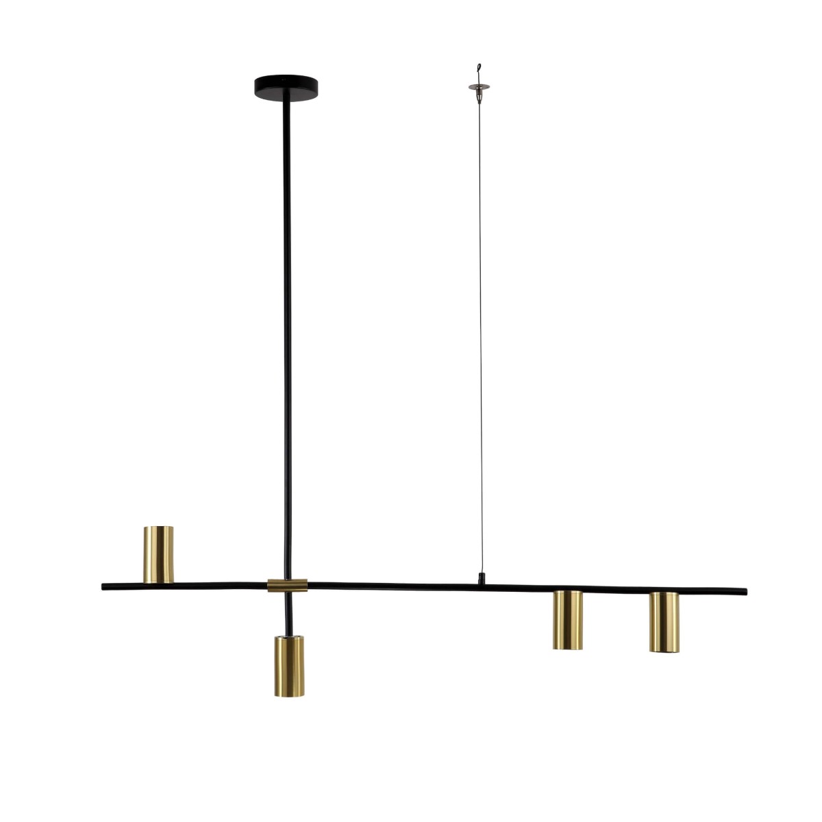 Light Prestige Arizona 4 linia wisząca czarny/złoty LP-074/4PL BK/GD