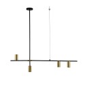 Light Prestige Arizona 4 linia wisząca czarny/złoty LP-074/4PL BK/GD