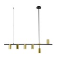Light Prestige Arizona 6 linia wisząca czarny/złoty LP-074/6PL BK/GD