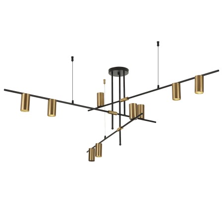Light Prestige Arizona 9 linia wisząca czarny/złoty LP-074/9PL BK/GD