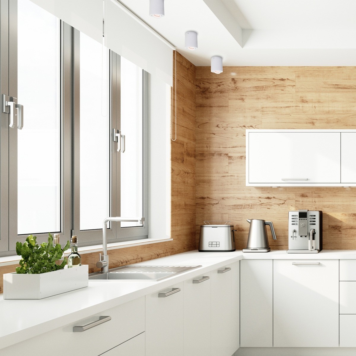 Light Prestige Kendal LED oprawa natynkowa biała IP54 LP-6331/1C IP54 WH