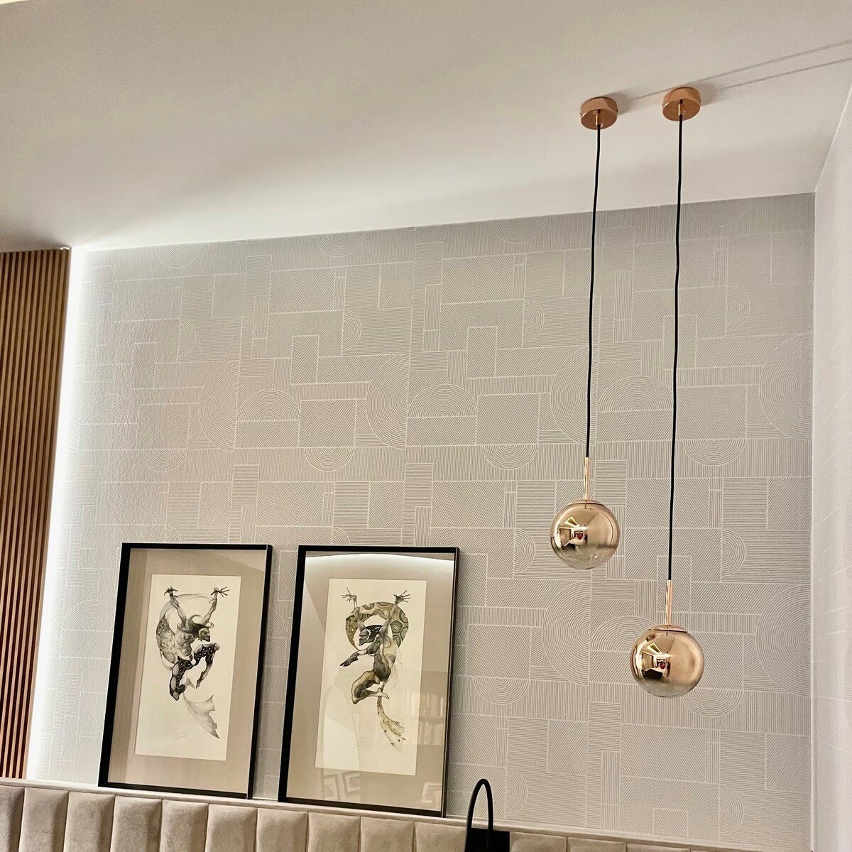 Light Prestige Palla mała wisząca złota LP-2844/1P S GD