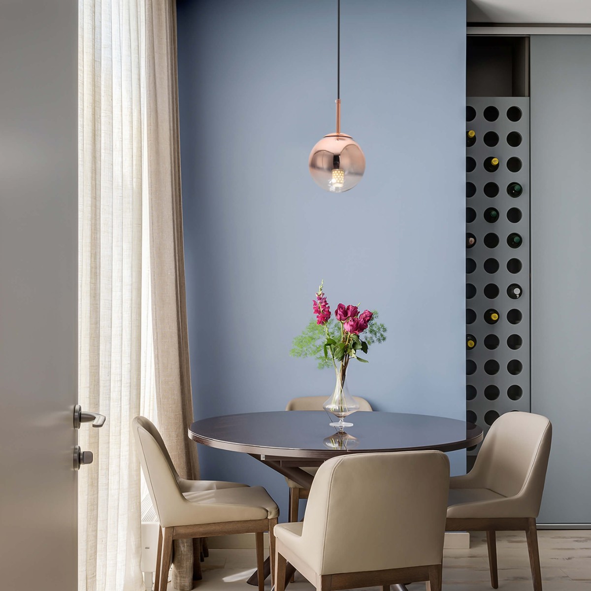 Light Prestige Palla mała wisząca miedziana LP-2844/1P S MI