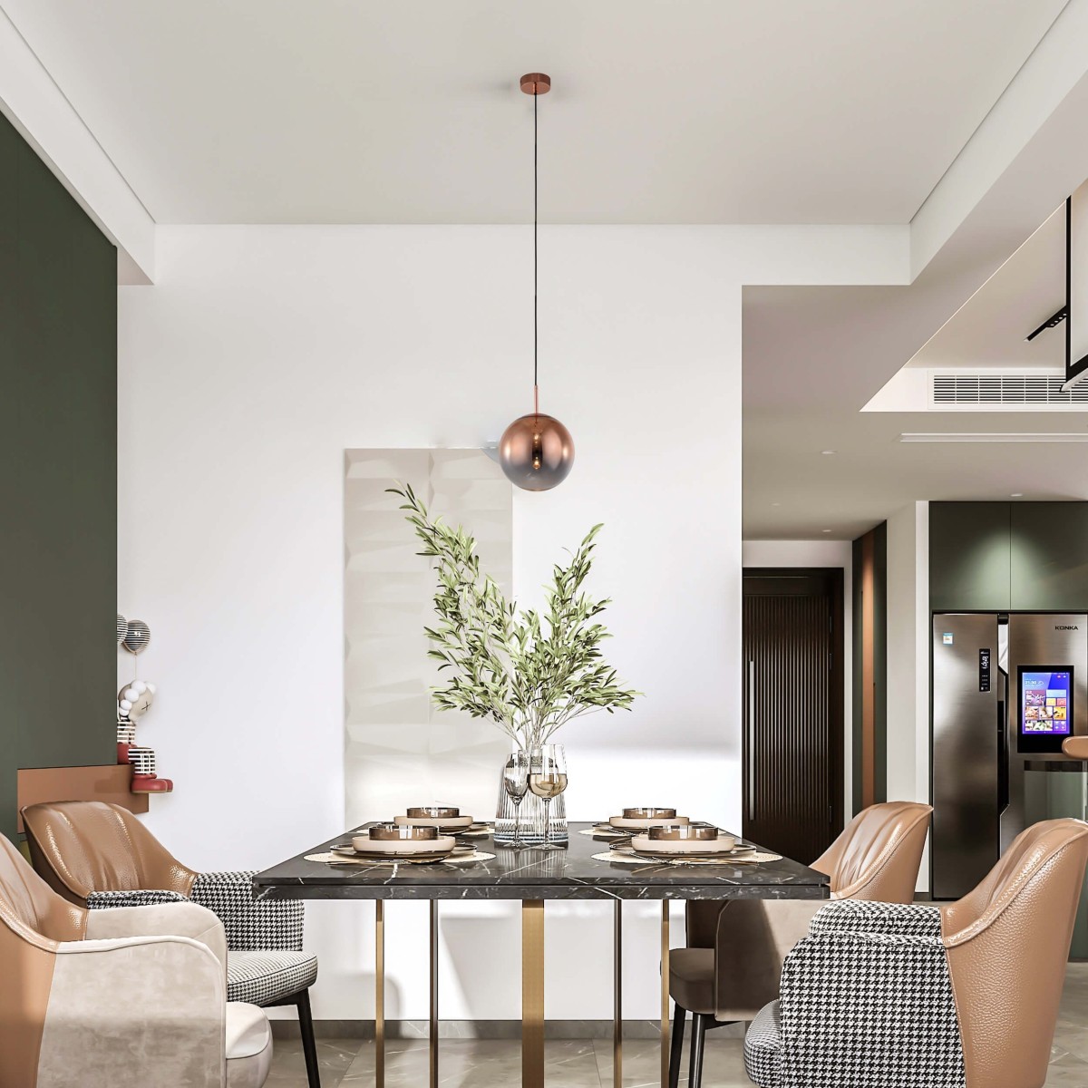 Light Prestige Palla mała wisząca miedziana LP-2844/1P S MI