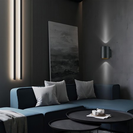 Light Prestige Oregon kinkiet czarny/złoty LP-106/1W BK/GD