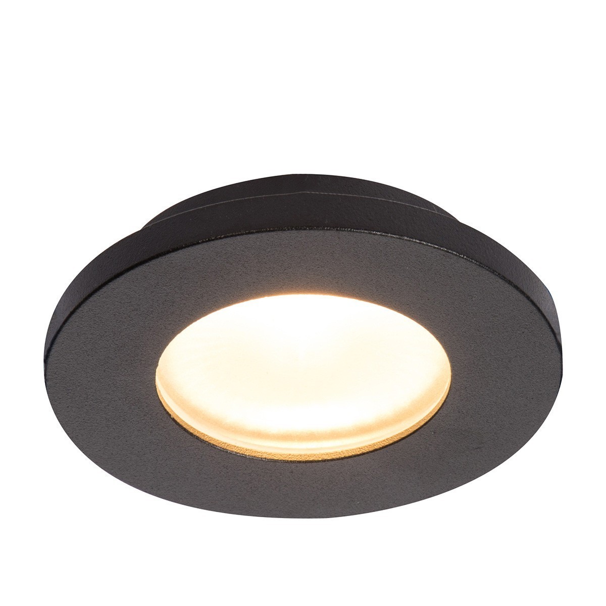 Light Prestige Lagos oczko podtynkowe okrągłe nieruchome czarne IP65 LP-440/1RS BK
