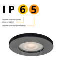 Light Prestige Lagos oczko podtynkowe okrągłe nieruchome czarne IP65 LP-440/1RS BK