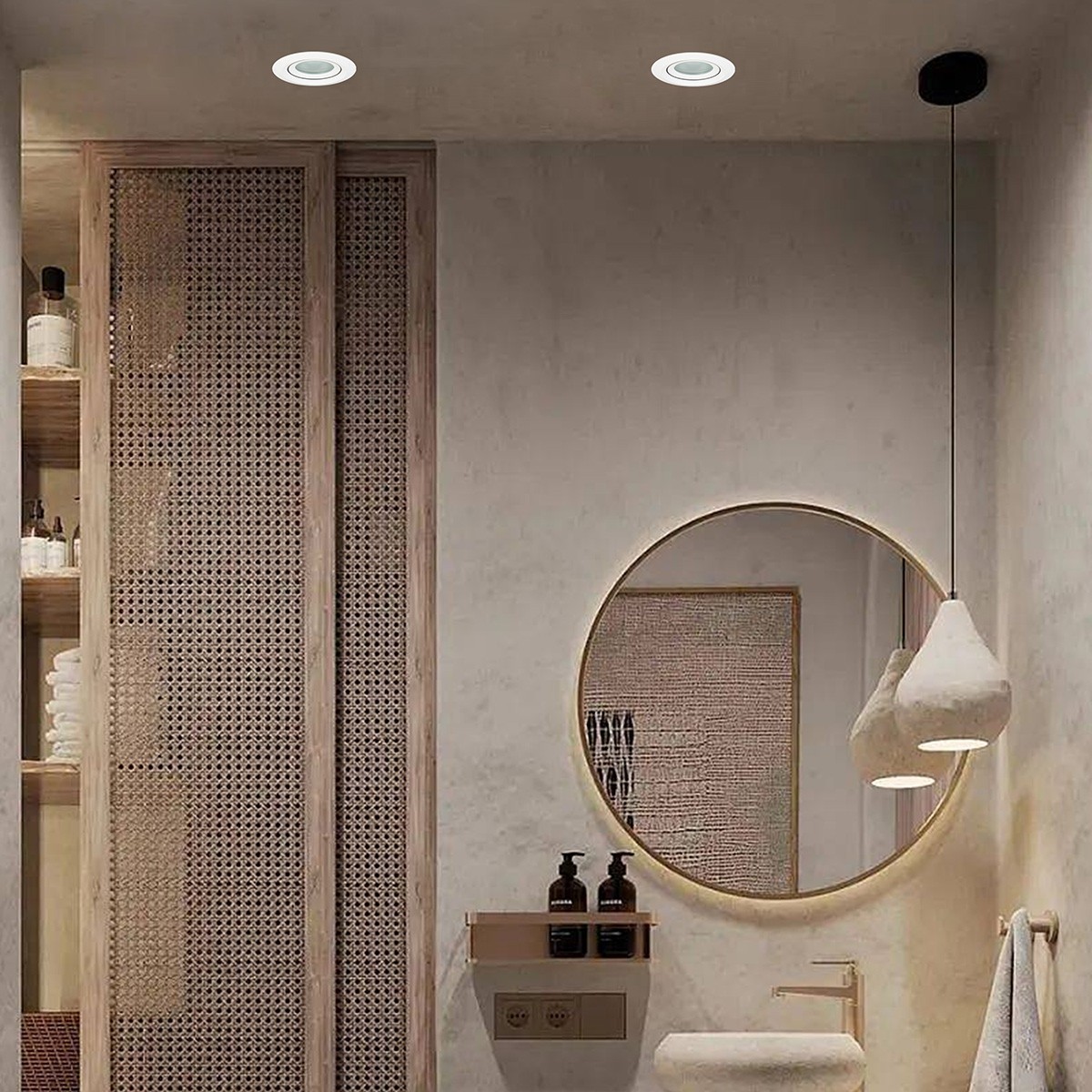 Light Prestige Lagos oczko IP65 ruchome białe LP-4425/1RM WH