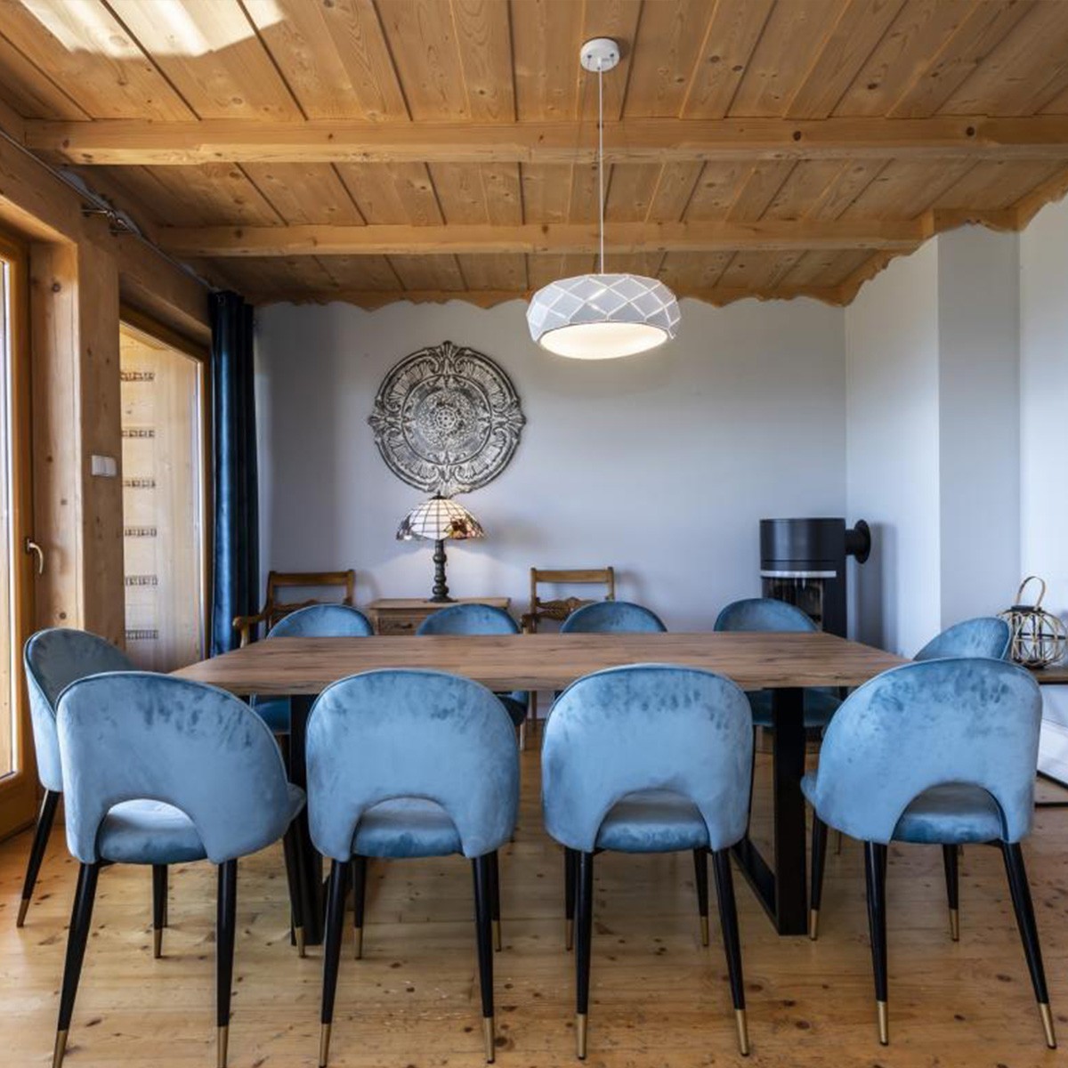 Light Prestige Reus wisząca biała LP-8069/1P WH