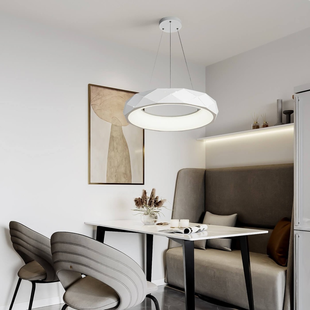 Light Prestige Reus LED wisząca biała LP-8069/1P LED WH