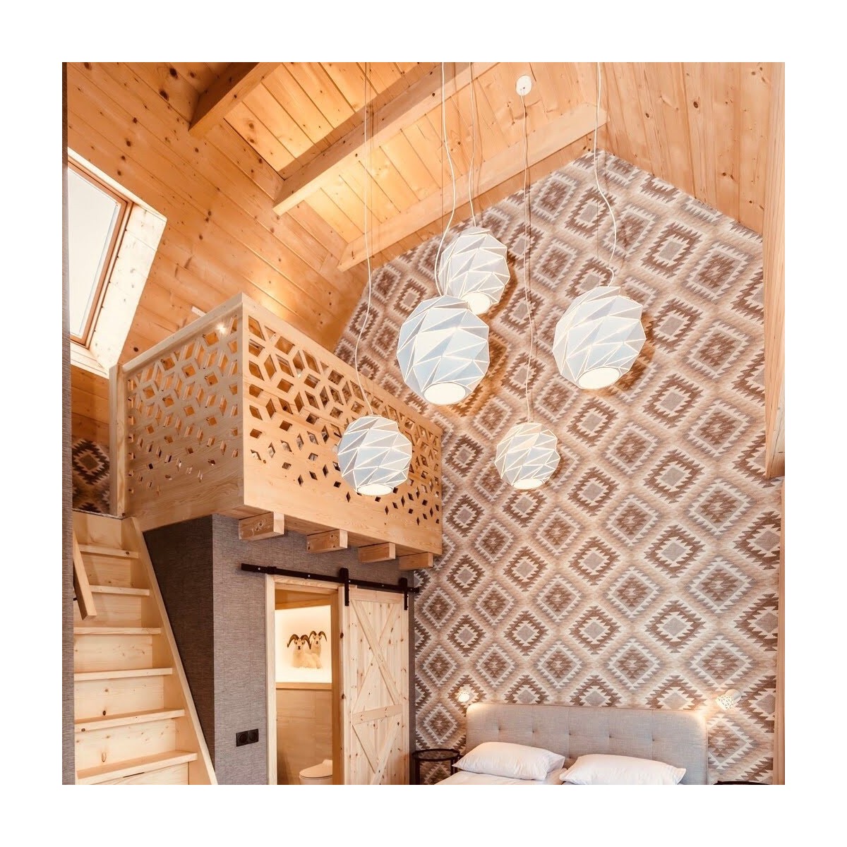 Light Prestige Reus wisząca kula duża biała LP-8069/1P L WH