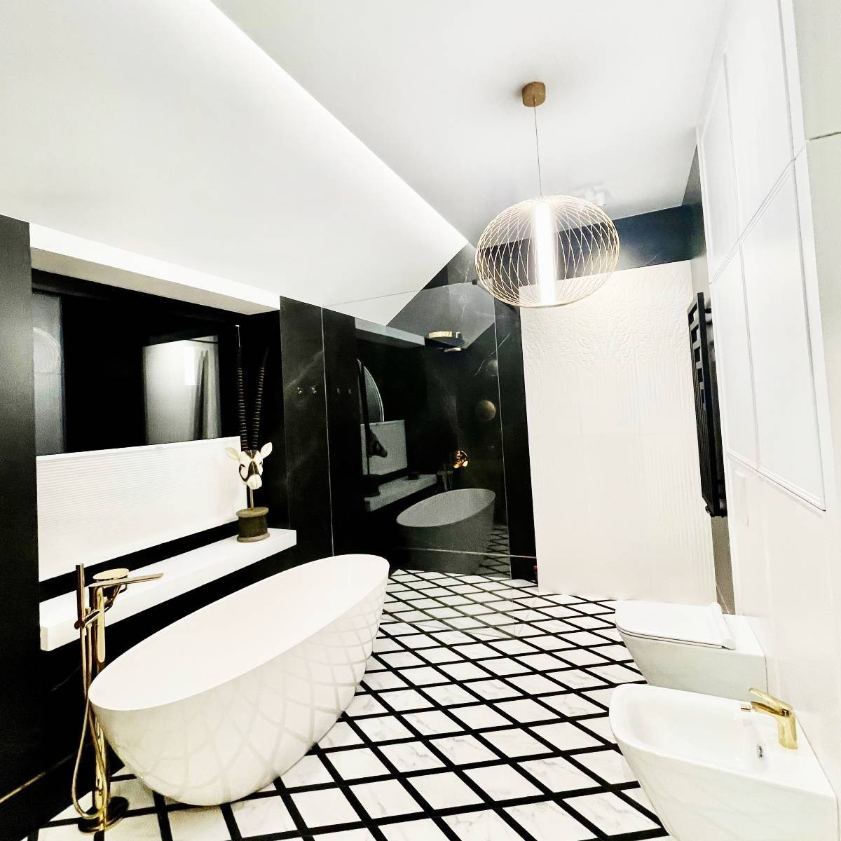 Light Prestige Treviso wisząca mała czarna 4000K LP-798/1P S BK