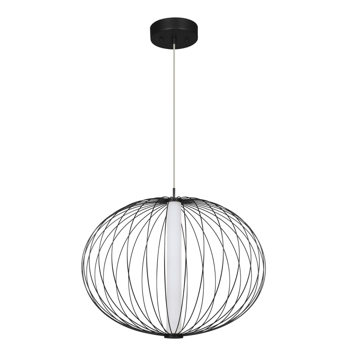 Light Prestige Treviso wisząca mała czarna 3000K LP-798/1P S3 BK