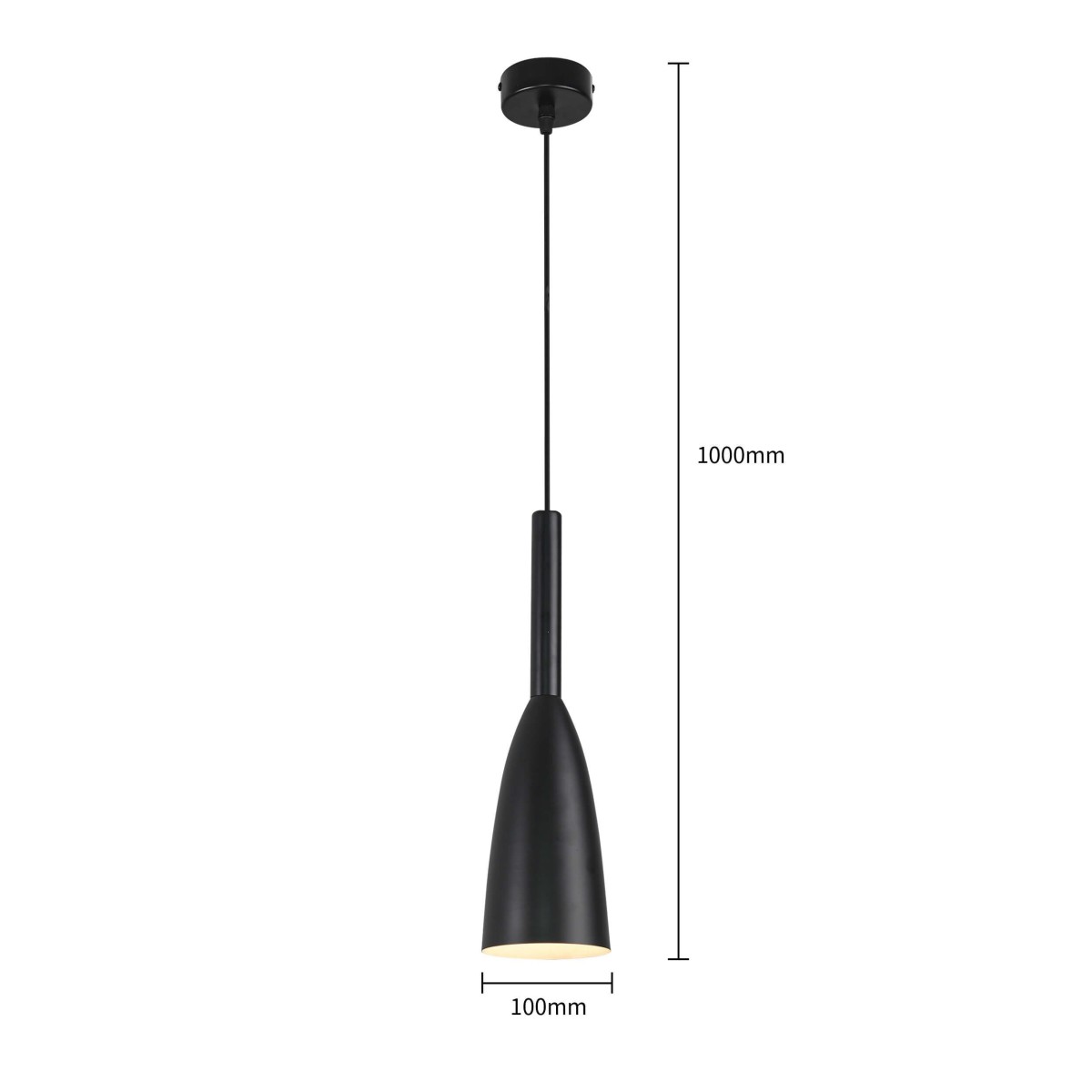 Light Prestige Solin 1 wisząca czarna LP-181/1P BK