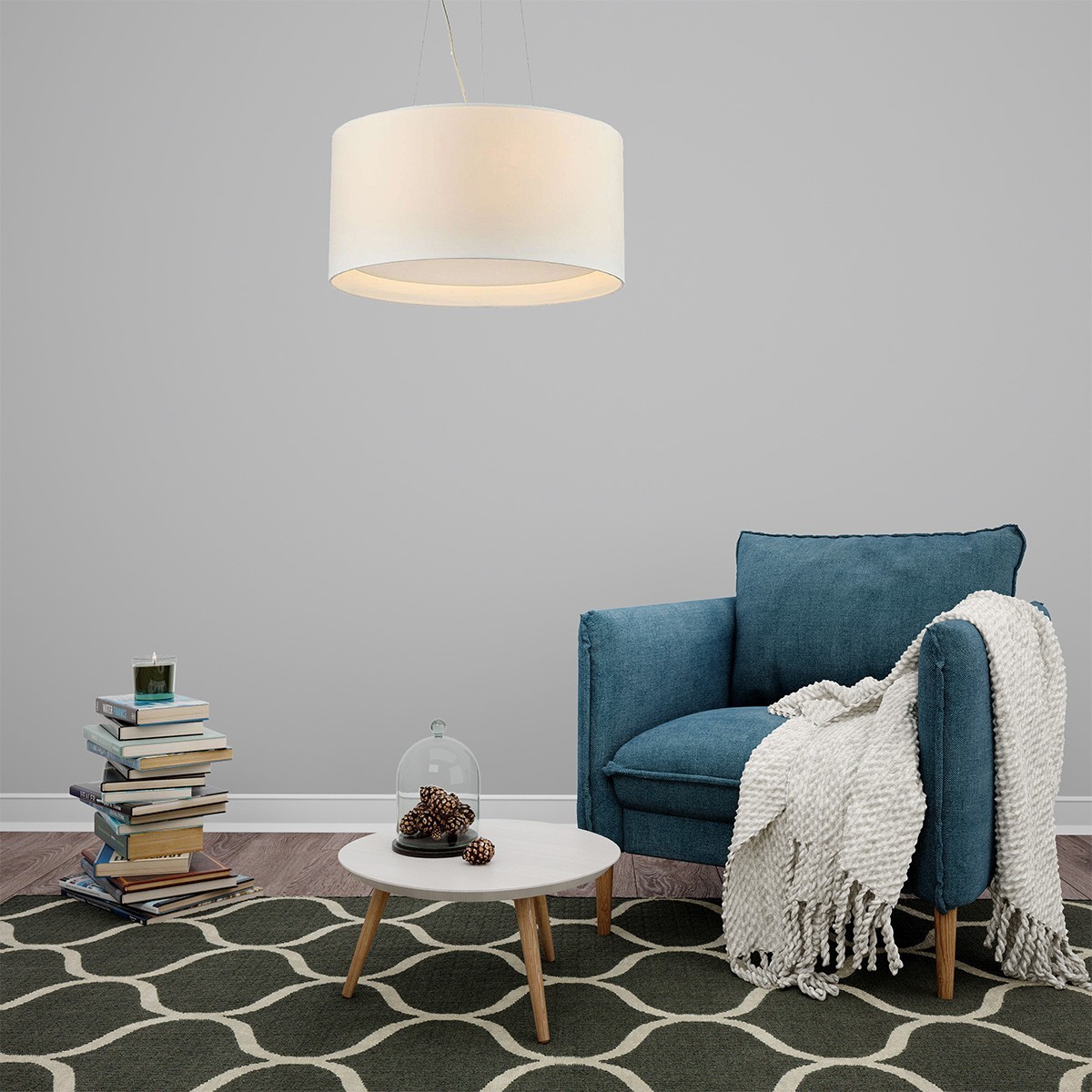 Light Prestige Milk wisząca biała LP-021/4P WH