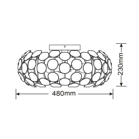 Light Prestige Ferrara plafon L LP-17060/3C
