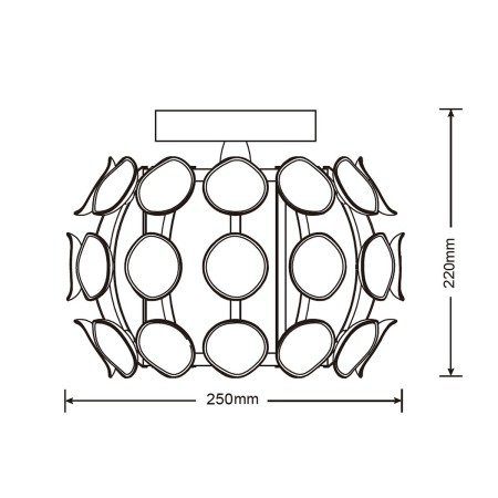 Light Prestige Ferrara plafon S LP-17060/1C