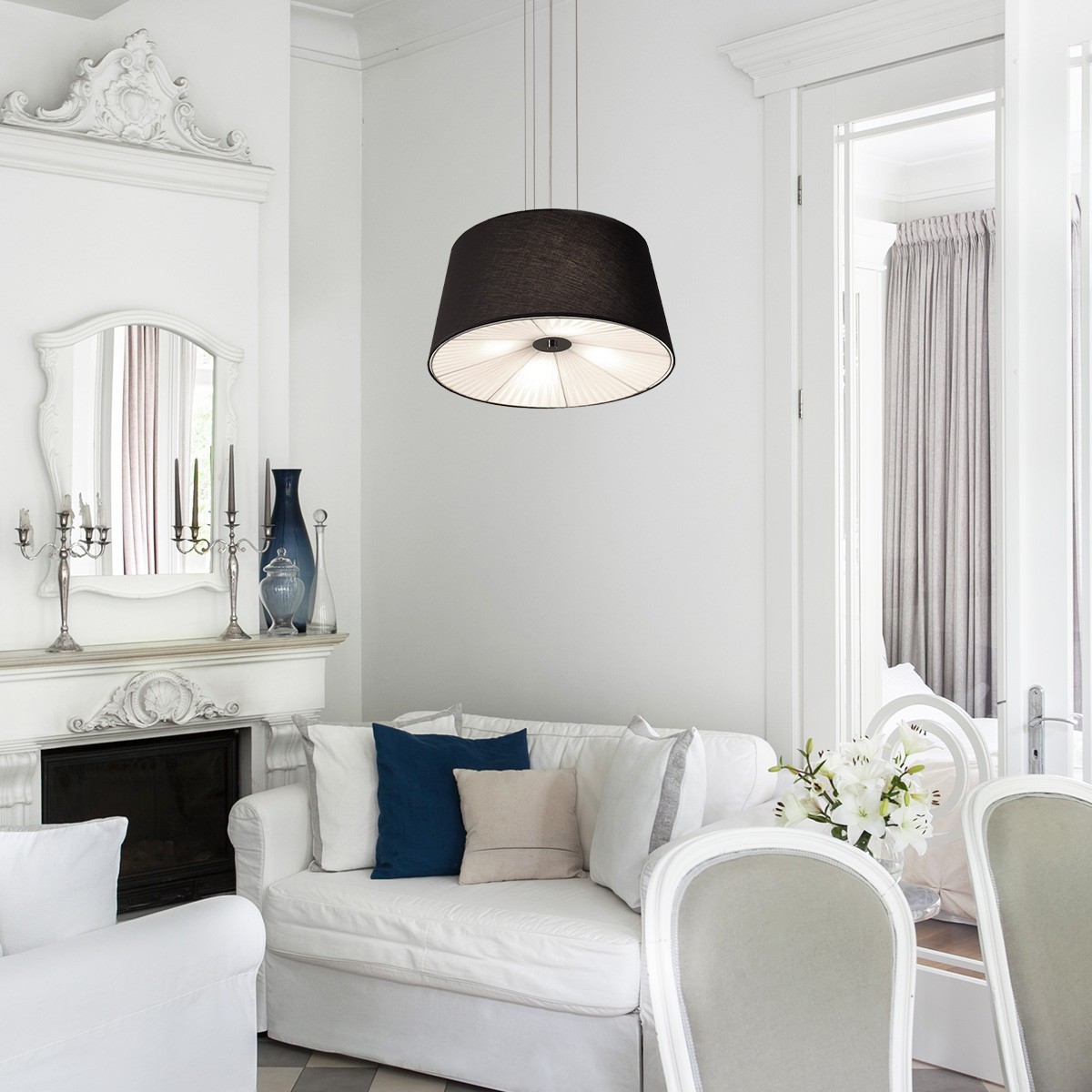 Light Prestige Bali wisząca czarna LP-1322/1P BK