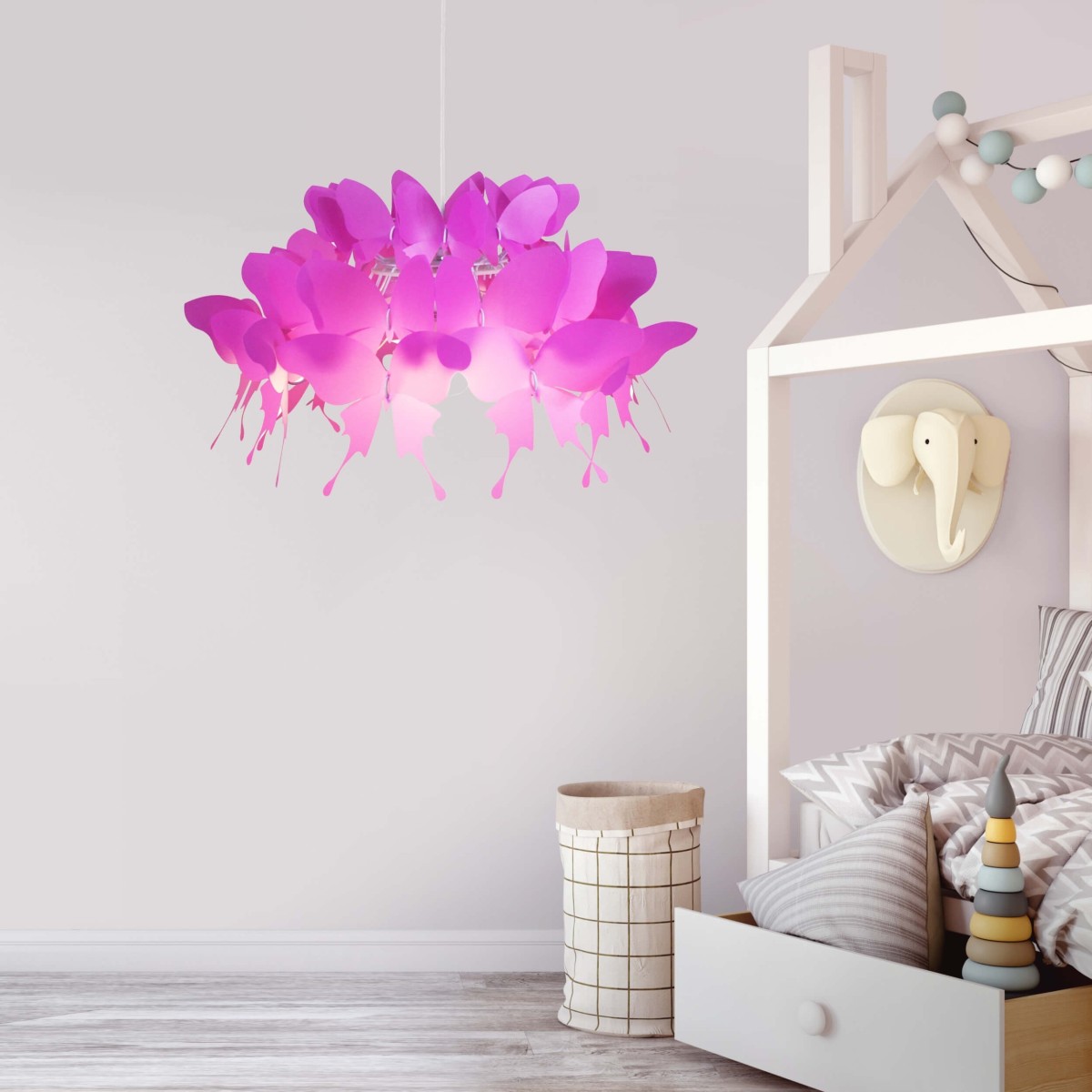 Light Prestige Farfalla wisząca ciemny róż LP-3439/1P dark pink