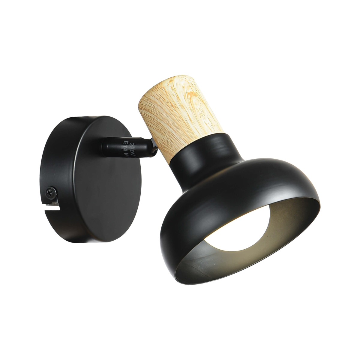 Light Prestige Arezzo kinkiet czarny LP-1420/1W BK